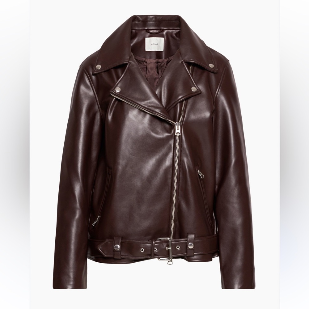 Women's Aritzia Lightning Brown Leather Jacket